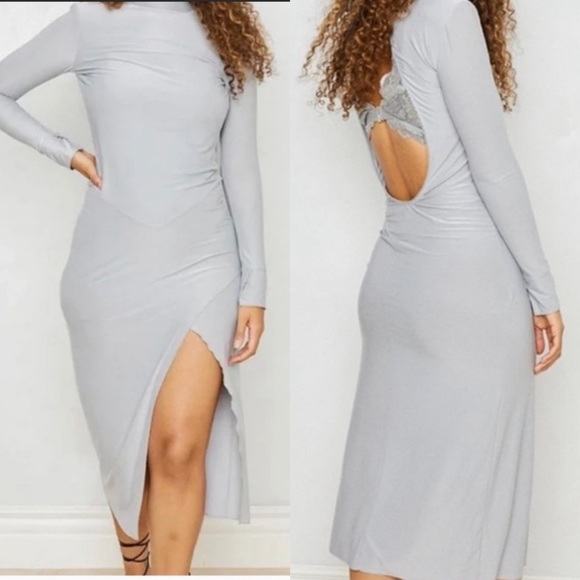 We Are HAH Southern Lady Dress in Silver Blue - Picture 3 of 10